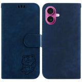 Little Tiger Embossed Leather Phone Case