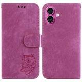 Little Tiger Embossed Leather Phone Case