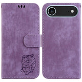 Little Tiger Embossed Leather Phone Case
