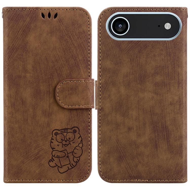 Little Tiger Embossed Leather Phone Case