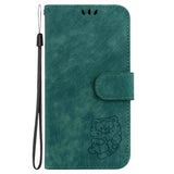 Little Tiger Embossed Leather Phone Case