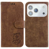Little Tiger Embossed Leather Phone Case