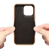 Denior Crocodile Texture Genuine Leather Electroplating Phone Case
