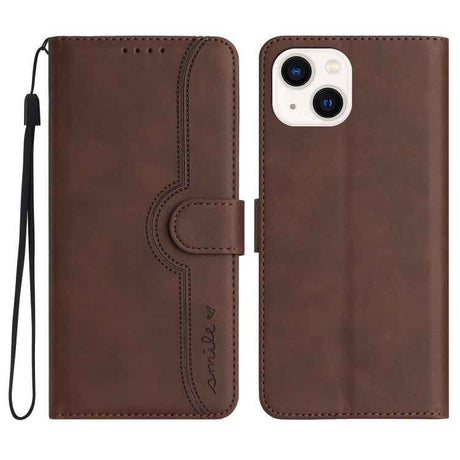 Heart Pattern Skin Feel Leather Phone Case