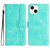 Heart Pattern Skin Feel Leather Phone Case