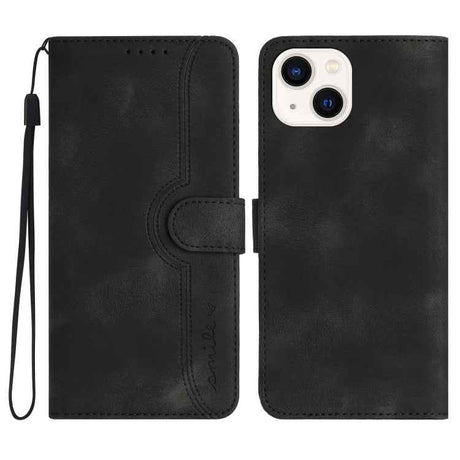 Heart Pattern Skin Feel Leather Phone Case