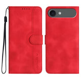 Heart Pattern Skin Feel Leather Phone Case