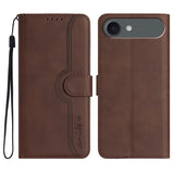 Heart Pattern Skin Feel Leather Phone Case