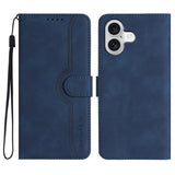Heart Pattern Skin Feel Leather Phone Case
