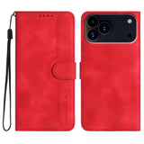 Heart Pattern Skin Feel Leather Phone Case