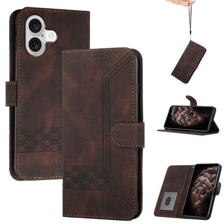 Cubic Skin Feel Flip Leather Phone Case
