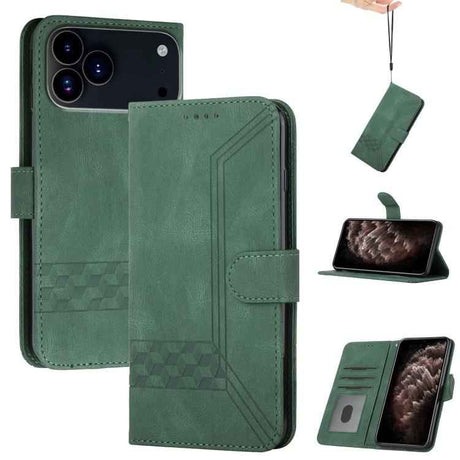 Cubic Skin Feel Flip Leather Phone Case
