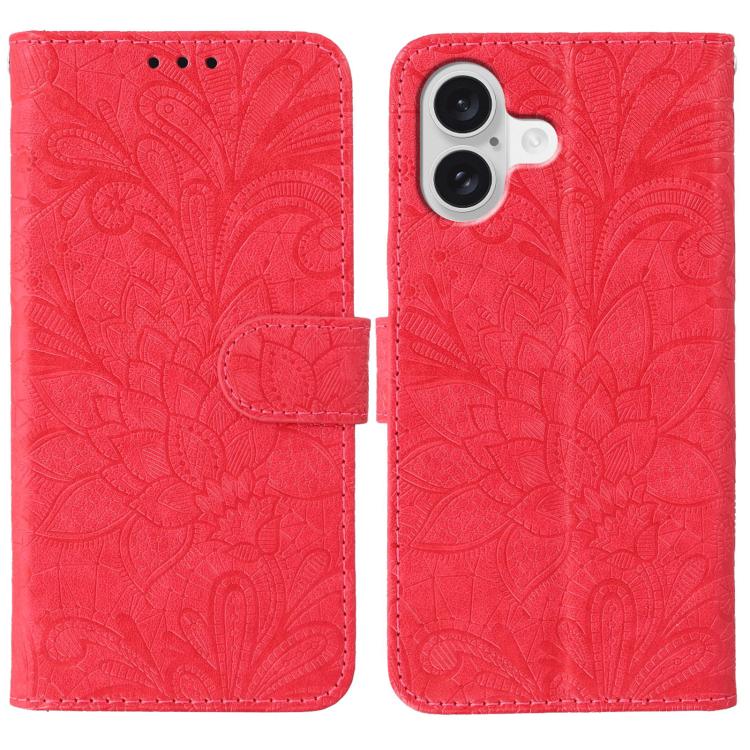 Lace Flower Embossing Flip Leather Phone Case