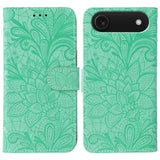 Lace Flower Embossing Flip Leather Phone Case