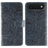 Lace Flower Embossing Flip Leather Phone Case