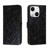 Sun Mandala Embossing Leather Phone Case