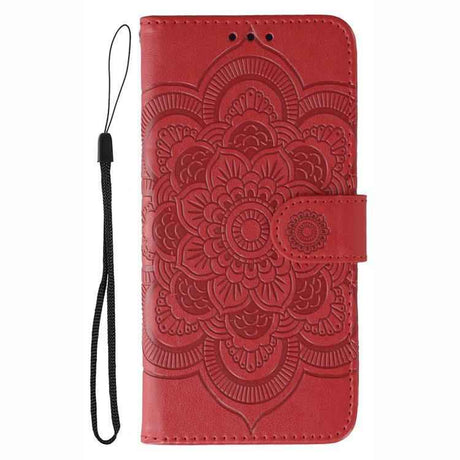Sun Mandala Embossing Leather Phone Case