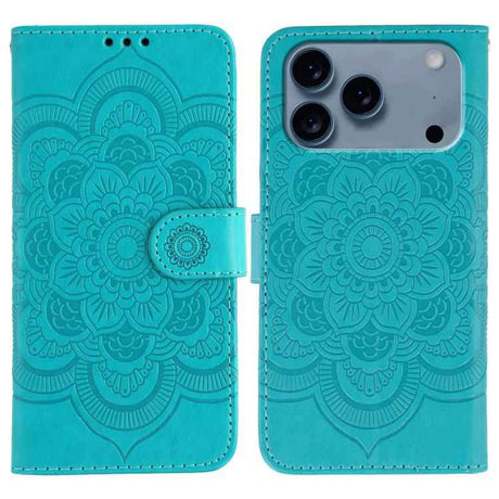 Sun Mandala Embossing Leather Phone Case