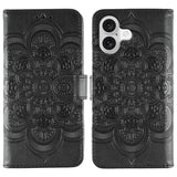 Sun Mandala Embossing Leather Phone Case