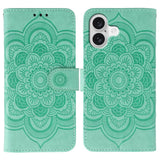 Sun Mandala Embossing Leather Phone Case