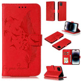 Feather Pattern Litchi Texture Leather Phone Case