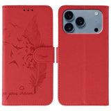 Feather Pattern Litchi Texture Leather Phone Case