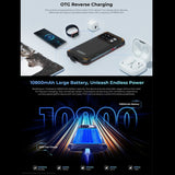 HOTWAV CYBER 13 Pro Rugged Smartphone with Long Battery Life - 10800mAh, IP68/IP69K, 12GB+256GB, 6.6" Android 13