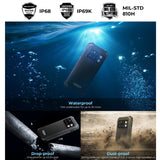 HOTWAV CYBER 13 Pro Rugged Smartphone with 10800mAh Battery, IP68/IP69K, 12GB+256GB, 6.6" Android 13, UNISOC T619, 4G, NFC, OTG