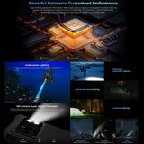 HOTWAV CYBER 13 Pro Rugged Smartphone with Long Battery Life - 10800mAh, IP68/IP69K, 12GB+256GB, 6.6" Android 13