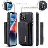 DG.MING M1 Series 3-Fold Multi Card Wallet Leather Phone Case