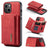 DG.MING M1 Series 3-Fold Multi Card Wallet Leather Phone Case