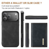 DG.MING M1 Series 3-Fold Multi Card Wallet Leather Phone Case