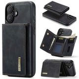DG.MING M1 Series 3-Fold Multi Card Wallet Leather Phone Case