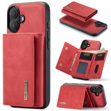 DG.MING M1 Series 3-Fold Multi Card Wallet Leather Phone Case