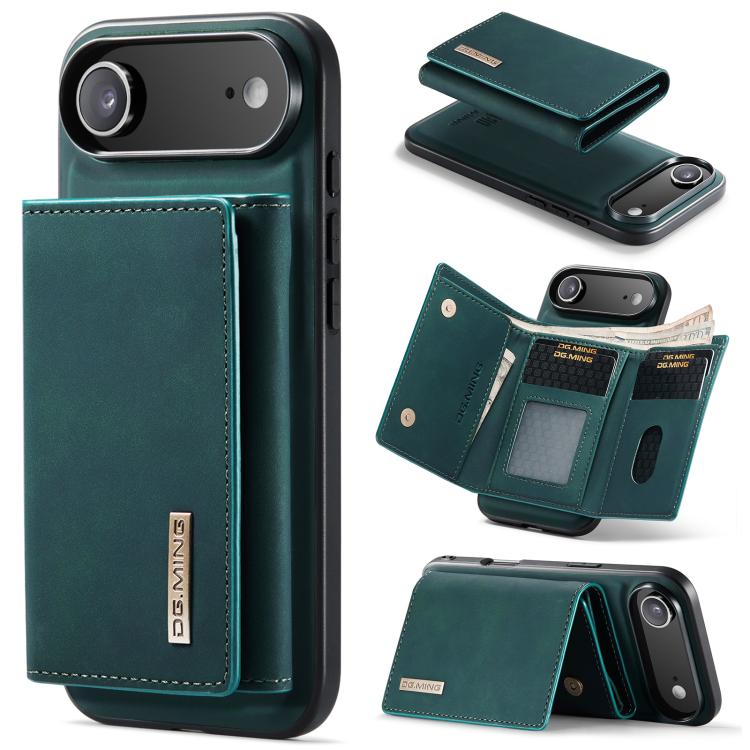 DG.MING M1 Series 3-Fold Multi Card Wallet Leather Phone Case