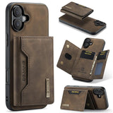 DG.MING M2 Series 3-Fold Card Bag Wallet Leather Phone Case