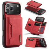 DG.MING M2 Series 3-Fold Card Bag Wallet Leather Phone Case