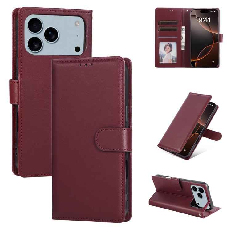 3-Card Slots Multifunctional Leather Phone Case