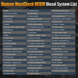 HUMZOR NexzCheck NC610 Car / Truck Code Reader OBD2 Diagnostic Scan Tool