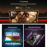 Ulefone Armor Pad 2 Rugged Tablet PC, 16GB+256GB 11 inch Android 13 MediaTek Helio G99 Octa Core 4G Network