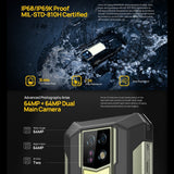 Ulefone Armor 24, Rugged Phone, Side Fingerprint, 22000mAh, 6.78 inch Android 13 MediaTek Helio G96 Octa Core, Network: 4G, NFC, Armor 24