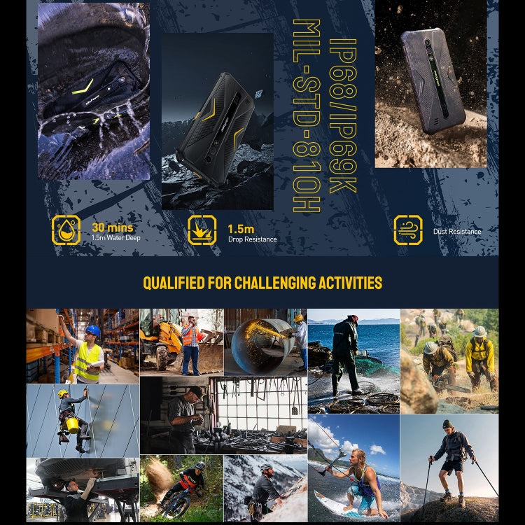 Ulefone Armor X12, Rugged Phone, Face Unlock, 5.45 inch Android 13 Go MediaTek Helio A22 Quad Core