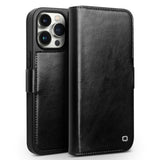 QIALINO Classic 103 Buckle Genuine Leather Phone Case