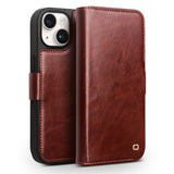 QIALINO Classic 103 Buckle Genuine Leather Phone Case