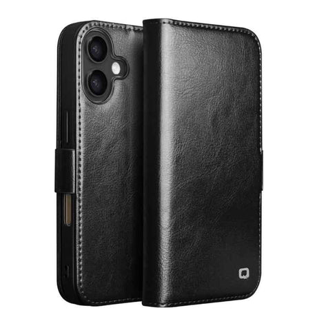 QIALINO Classic 103 Buckle Genuine Leather Phone Case