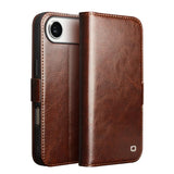 QIALINO Classic 103 Buckle Genuine Leather Phone Case