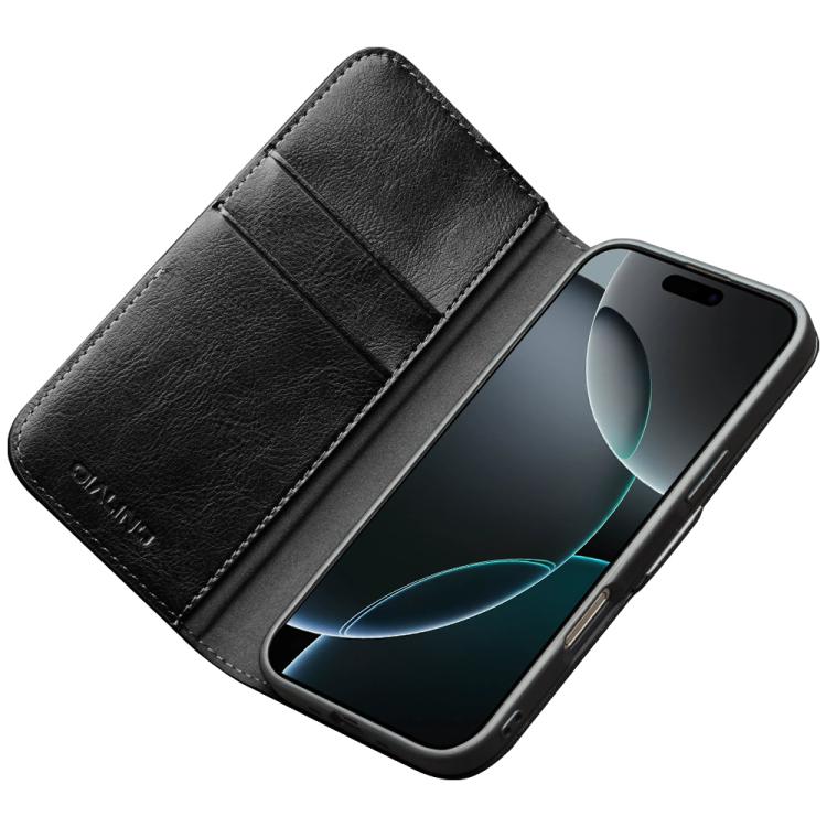 QIALINO Classic 103 Buckle Genuine Leather Phone Case