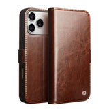 QIALINO Classic 103 Buckle Genuine Leather Phone Case