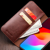 QIALINO Classic 103 Buckle Genuine Leather Phone Case