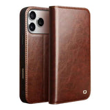 QIALINO Classic Genuine Leather Phone Case
